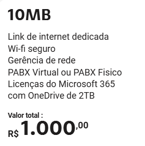 O Conecta+ da Claro Empresas é a solução perfeita para integrar equipes e otimizar a comunicação. Com funcionalidades como chamadas de voz, videoconferências de alta qualidade e compartilhamento de arquivos, a plataforma centraliza todas as suas ferramentas em um único lugar. Reduza custos, aumente a eficiência e garanta a segurança das suas informações com o Conecta+.  Palavras-chave: Conecta+, comunicação empresarial, integração de ferramentas, videoconferências, Claro Empresas, produtividade corporativa.